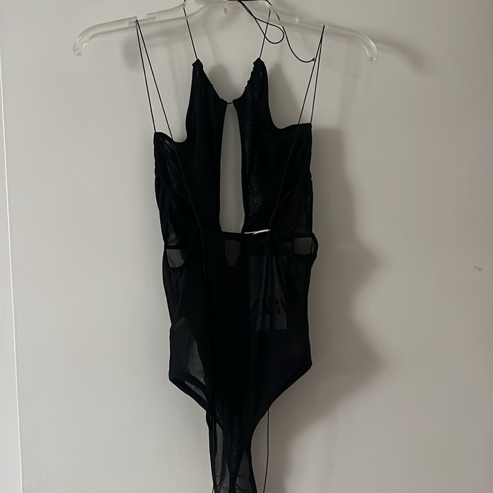 Tulle Halter Neck Bodysuit - Picture 8 of 10